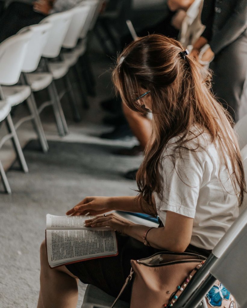 Woman Studying the Bible