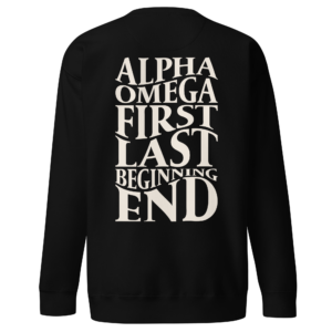 Black Lamb of God Alpha Omega Sweatshirt