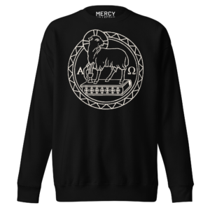 Black Lamb of God Alpha Omega Sweatshirt for Men