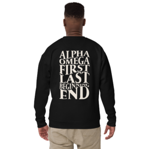 Black Lamb of God Alpha Omega Sweatshirt for Men