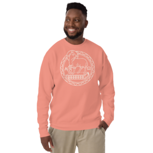 Alpha Omega Lamb of God Sweatshirt in Pink for men