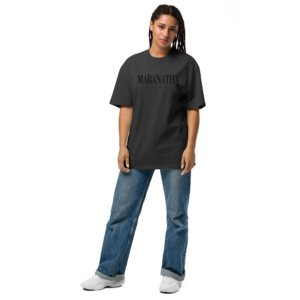 Maranatha Oversized T-Shirt in Black