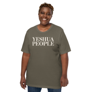 Yeshua People Women's T-Shirt in Army Green