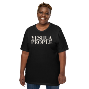 Yeshua People Black T-Shirt for Women